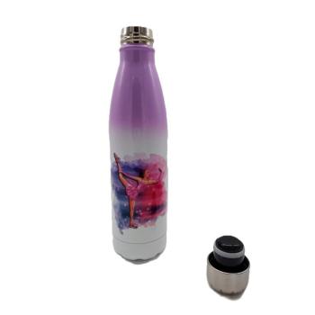 Preview: Flasche Eiskunstlauf weiß/flieder